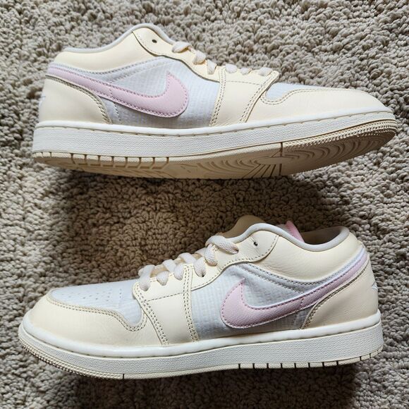 Wmns Air Jordan 1 SE Low Muslin Legend Pink Brand New Sz 9 - Picture 3 of 8